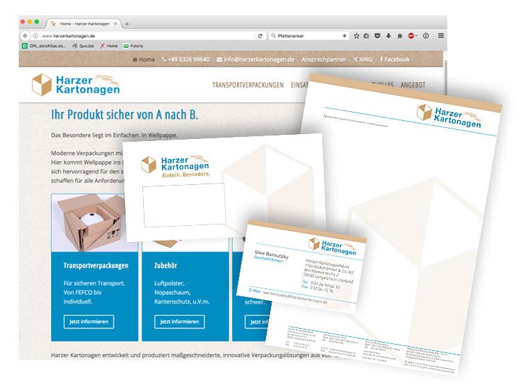 Harzer Kartonagen_Corporate Design